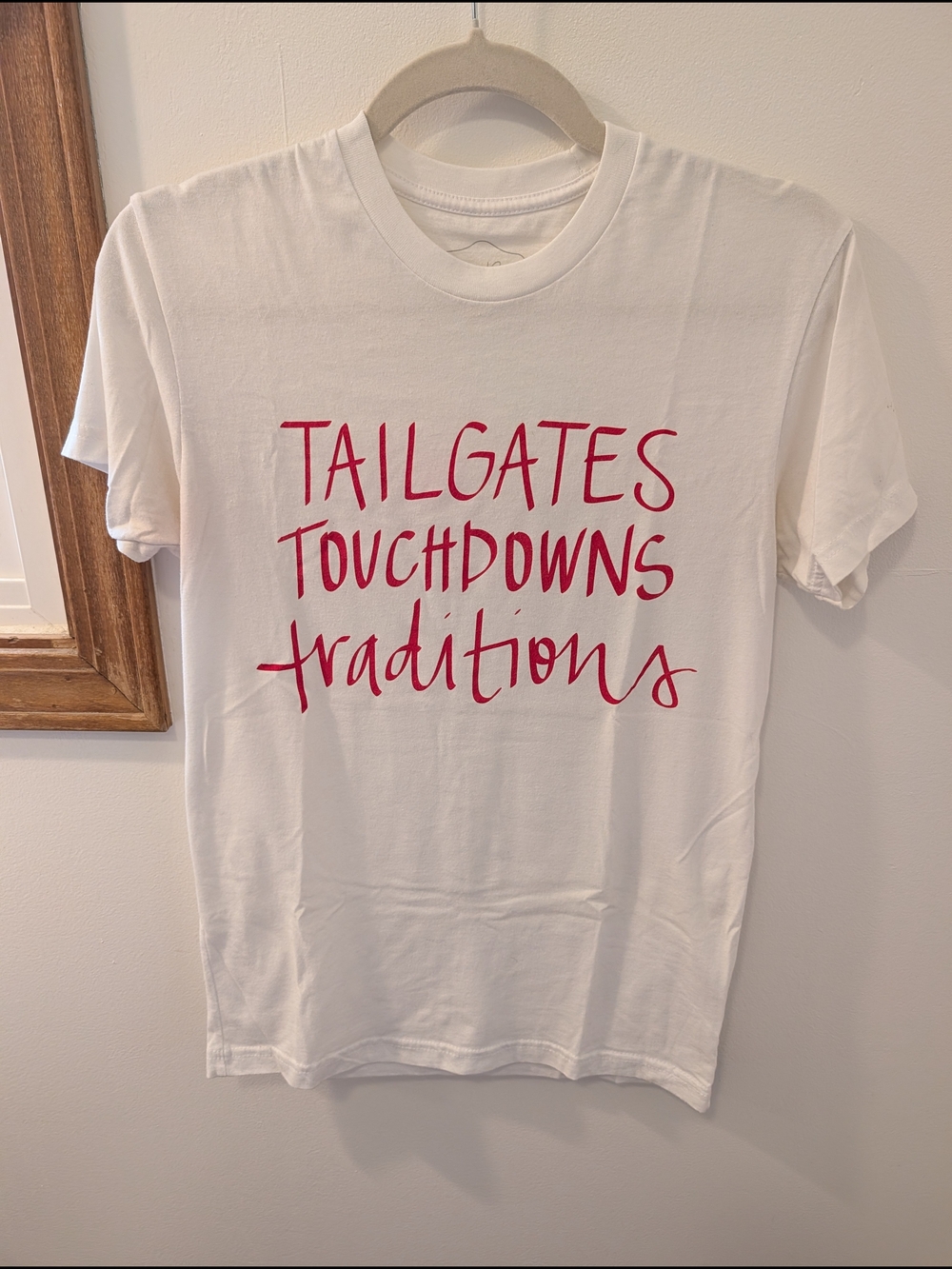 Football Tailgates Touchdowns Traditions Women's T-shirt